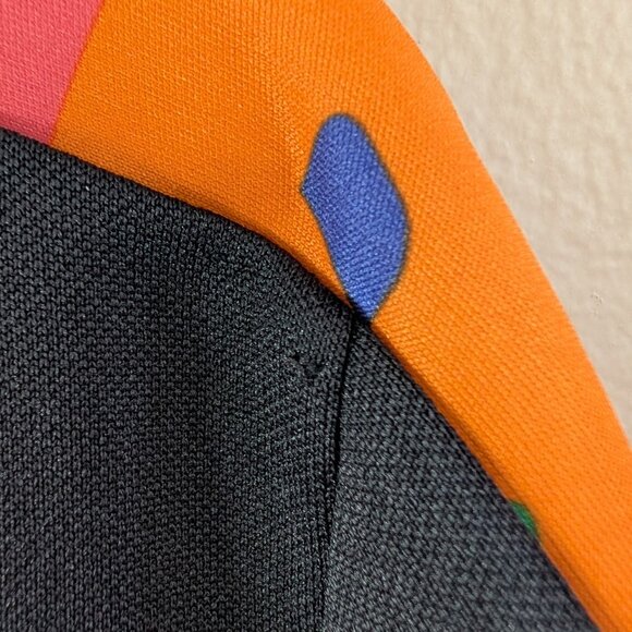 Adidas x Kris Andrew Small Black & Rainbow Tiro Track Jacket Pride L Small Hole - Picture 12 of 12